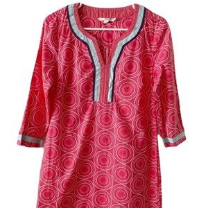 Boden Pink Beach Cover Up Dress Tunic Size 6